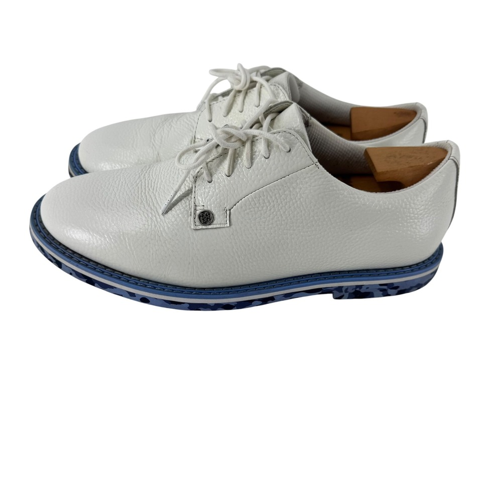 G/FORE Mens Gallivanter Spikeless Golf Shoes White Leather G4MS22EF02 10.5 - Picture 2 of 13